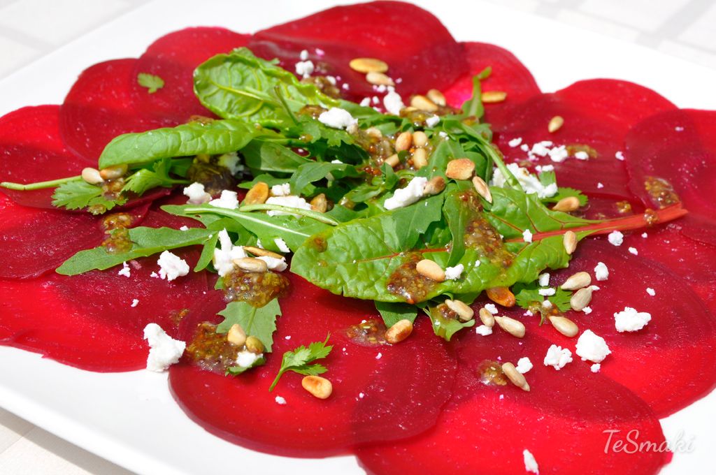 Beetroot Carpaccio with Goat Cheese 2
