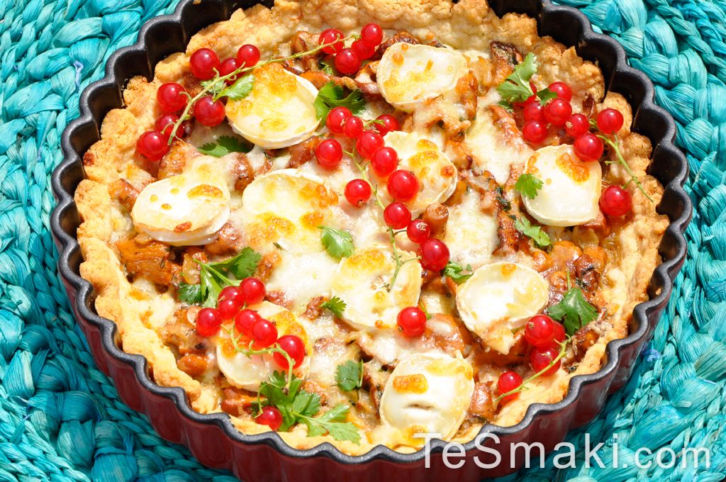 Mushroom Tart with Camembert Cheese 1