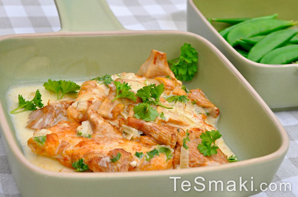 Poulet en sauce aux chanterelles 1