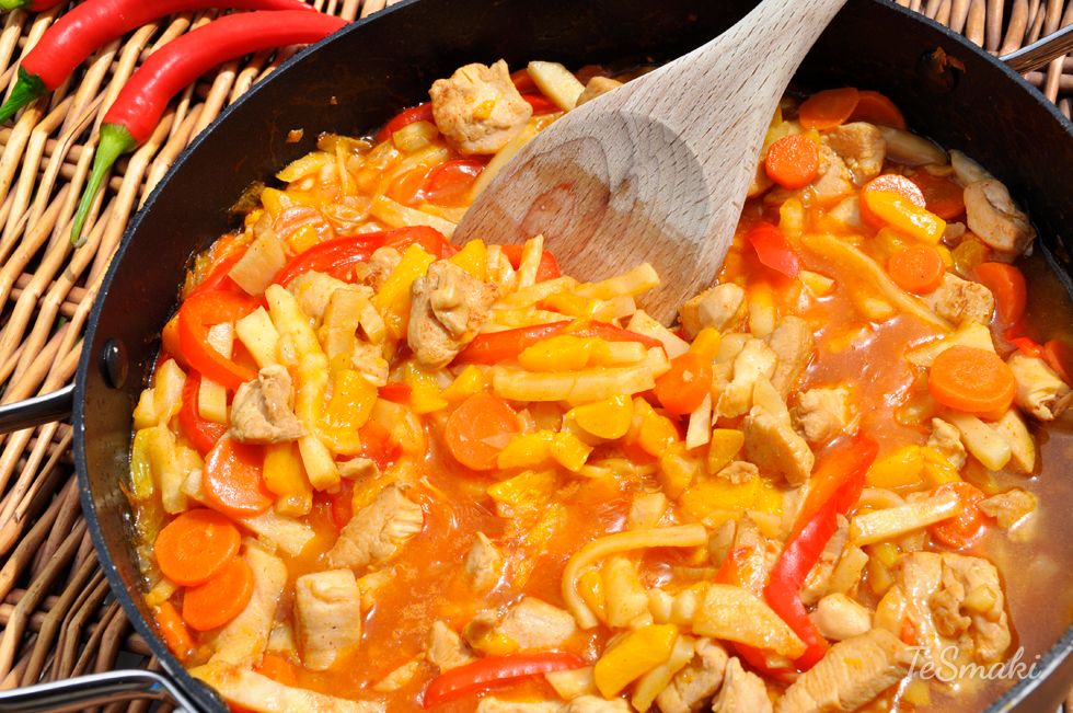 Poulet à la sauce sucrée et épicée 1