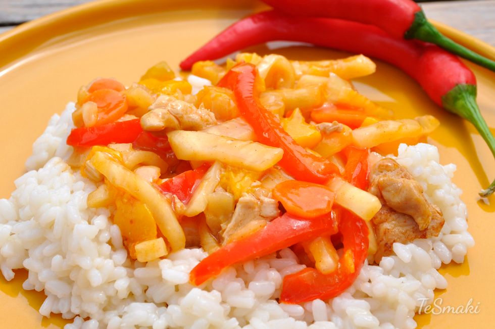Poulet à la sauce sucrée et épicée 2
