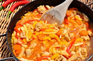 Chicken in Sweet and Spicy Sauce