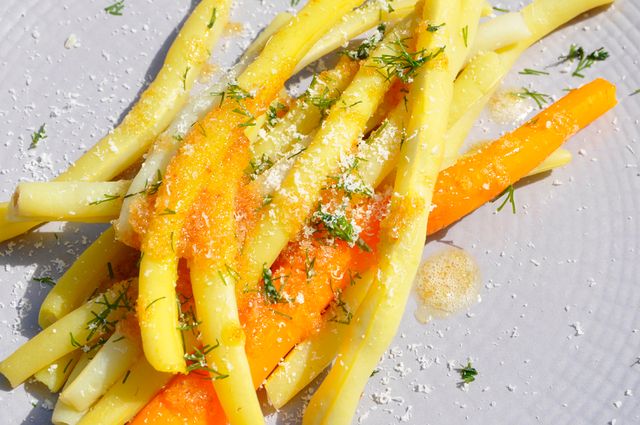 Haricots verts au roux