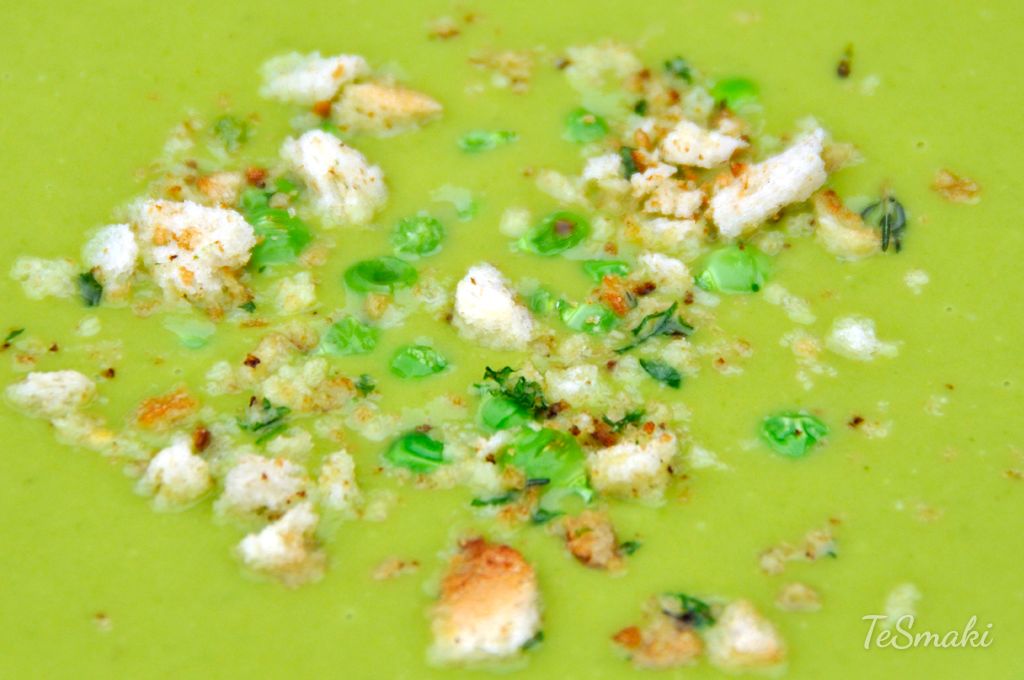 Green Pea Cream Soup 2