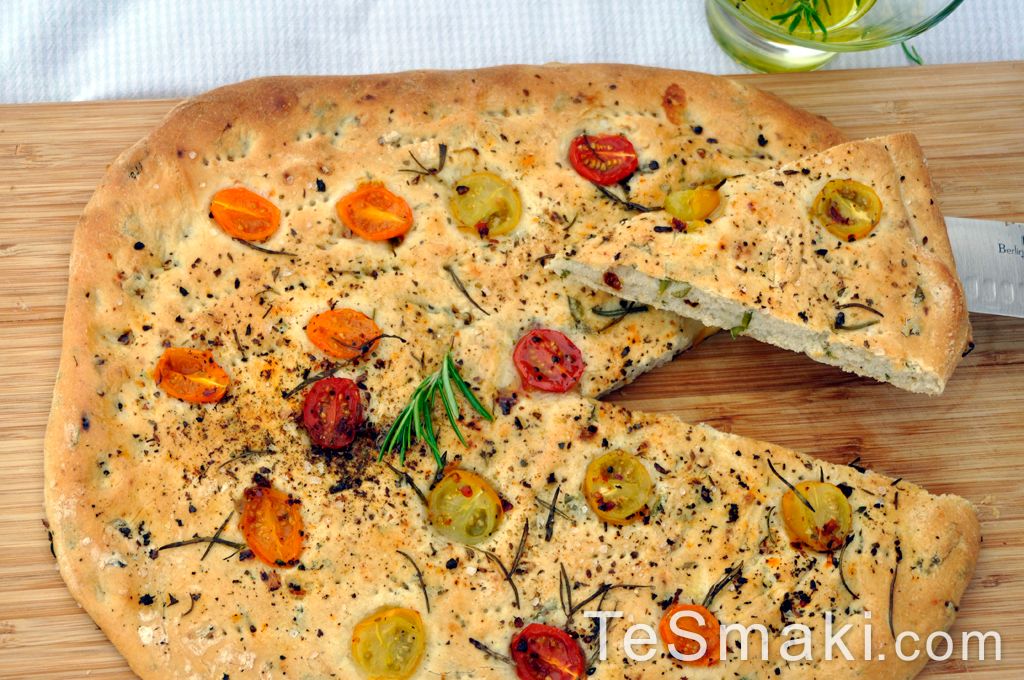 Herbed Focaccia with Cherry Tomatoes 2