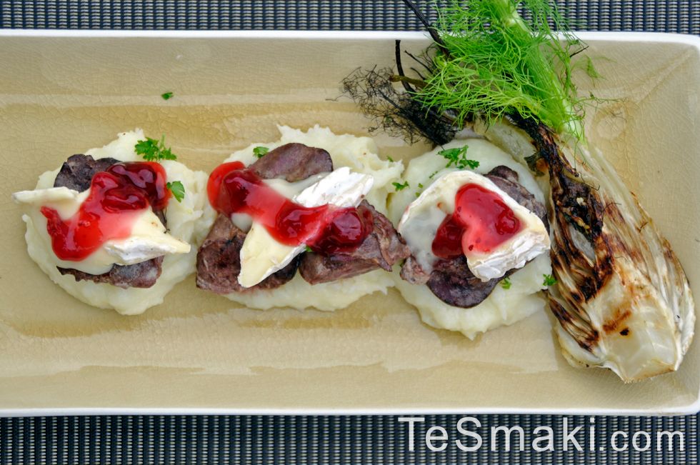 Liver with Camembert Cheese and Cranberry 2