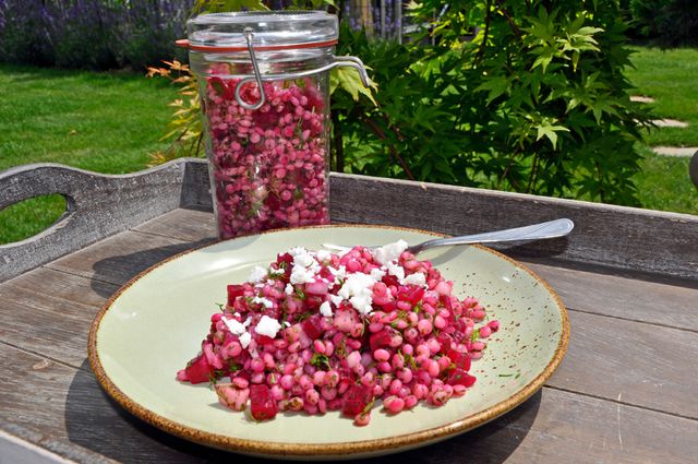 Pearl Barley Salad with Beets