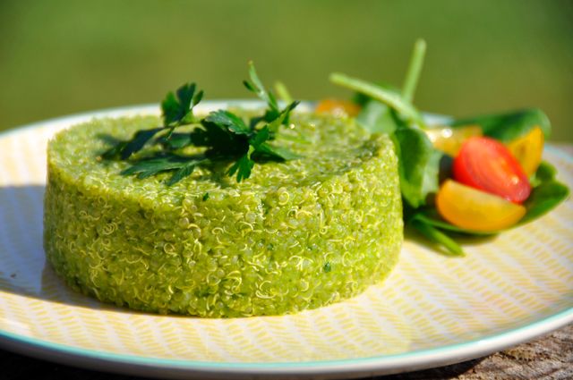 Quinoa with Spinach