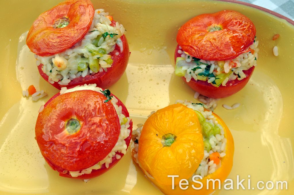 Risotto dans son emballage de tomate 1