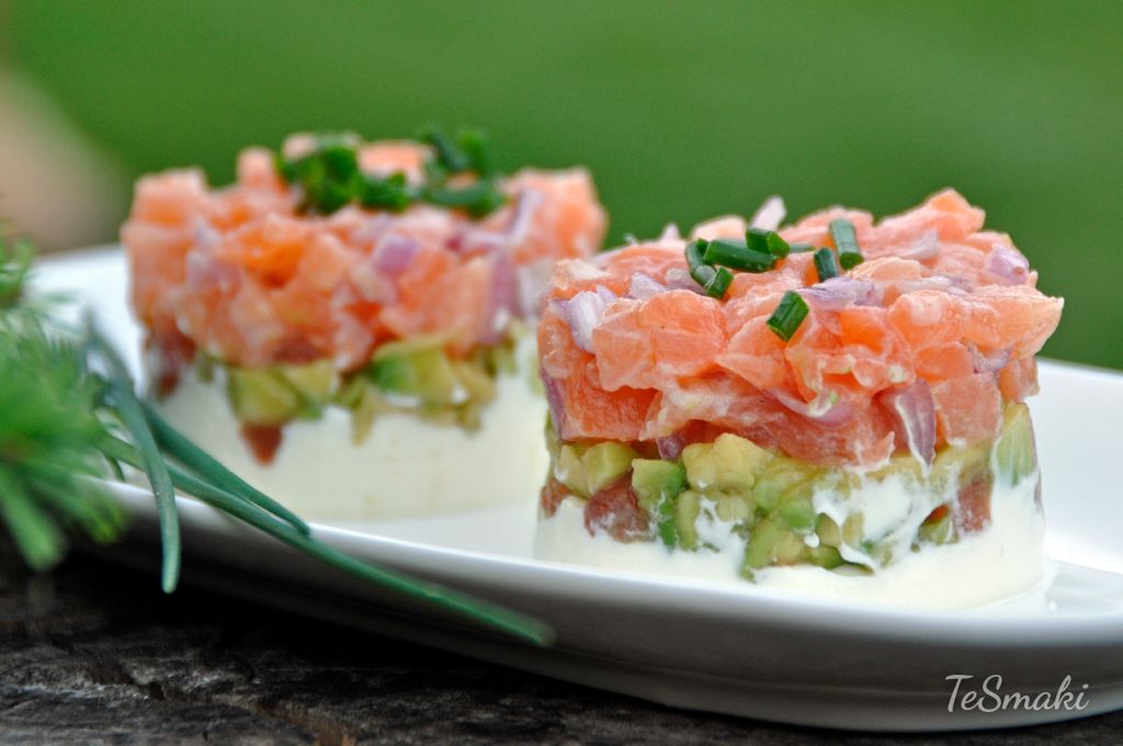 Tartare de saumon à l'avocat