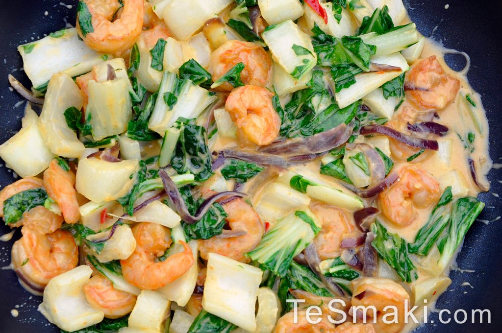 Shrimp with Pak Choi 1