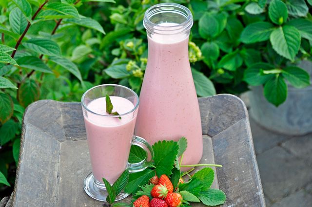 Smoothie à la fraise