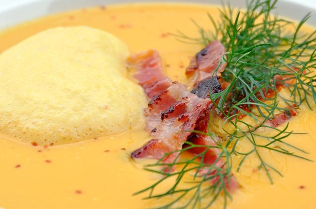 Soupe veloutée aux patates douces