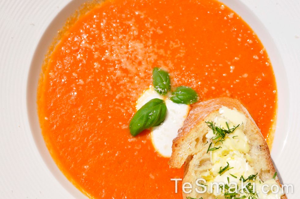 Tomato Cream Soup with Parmesan 1