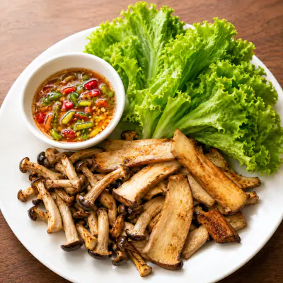 Grilled Oyster Mushrooms with Butter