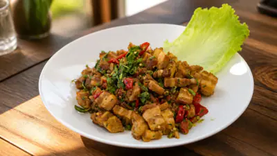Crispy basil