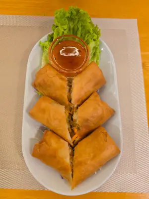 Stir-fried spring rolls (without mushrooms)