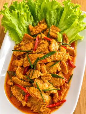 Plant-based protein curry.