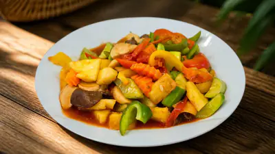 Sweet and sour mixed vegetables