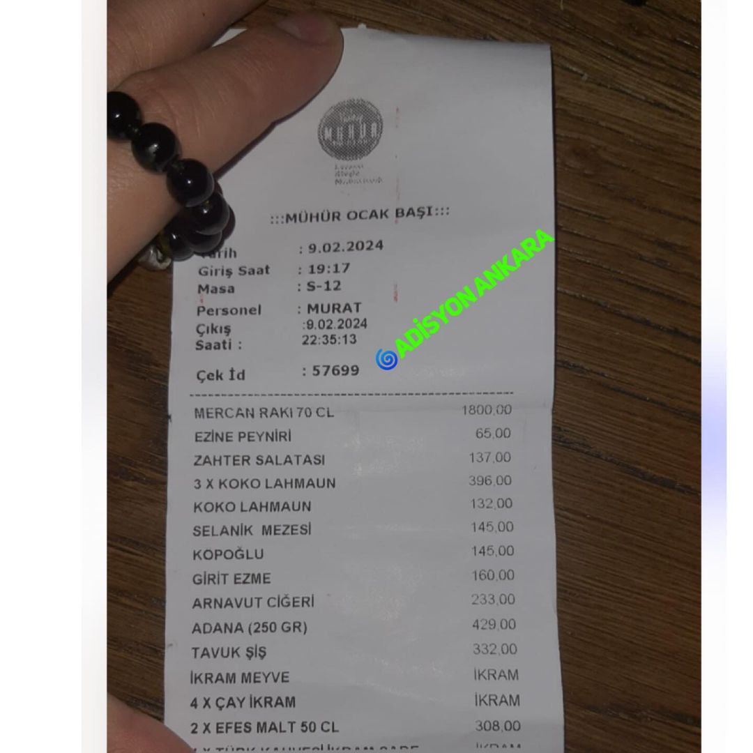 Afitap Meyhane Söğütözü Menüsü