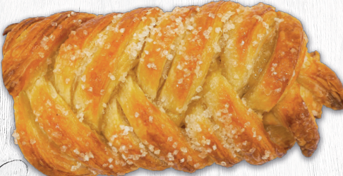 Apple pastry cream braid