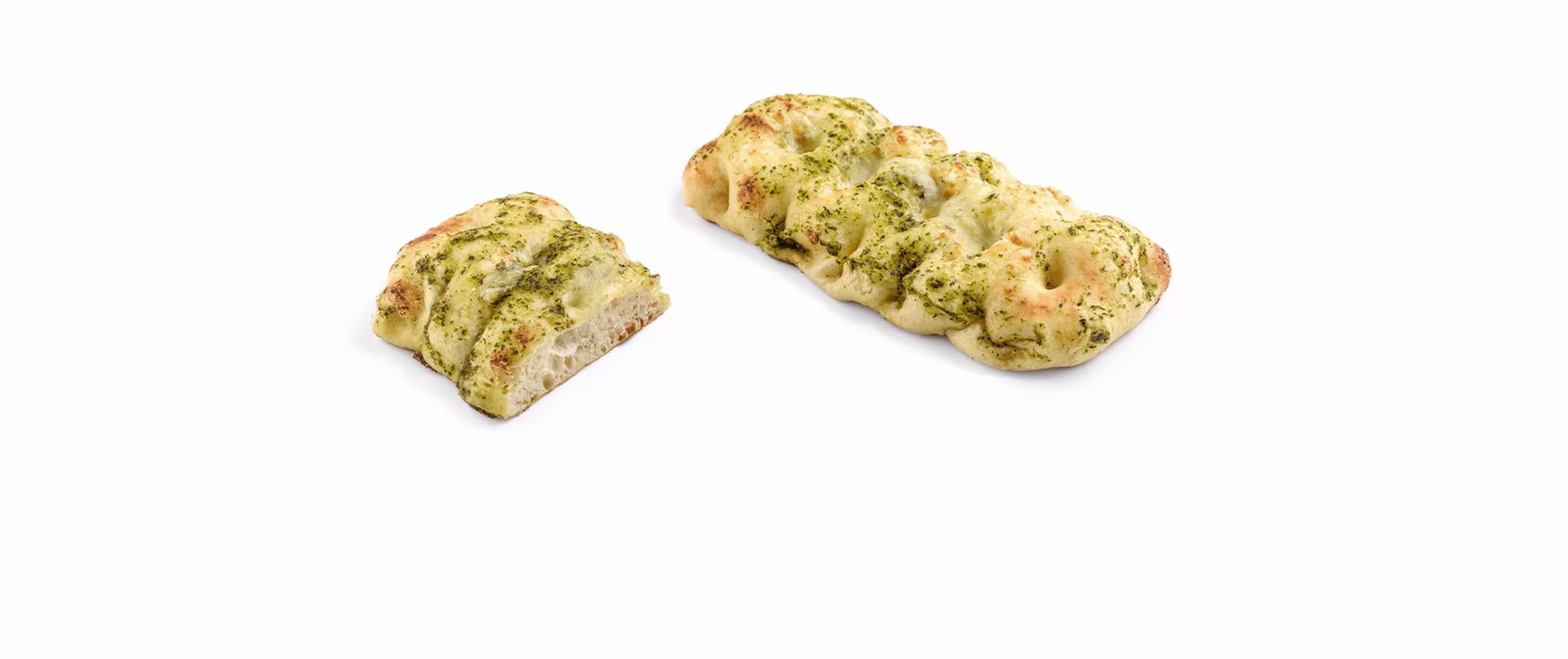 Pesto-stuffed schiacciata
