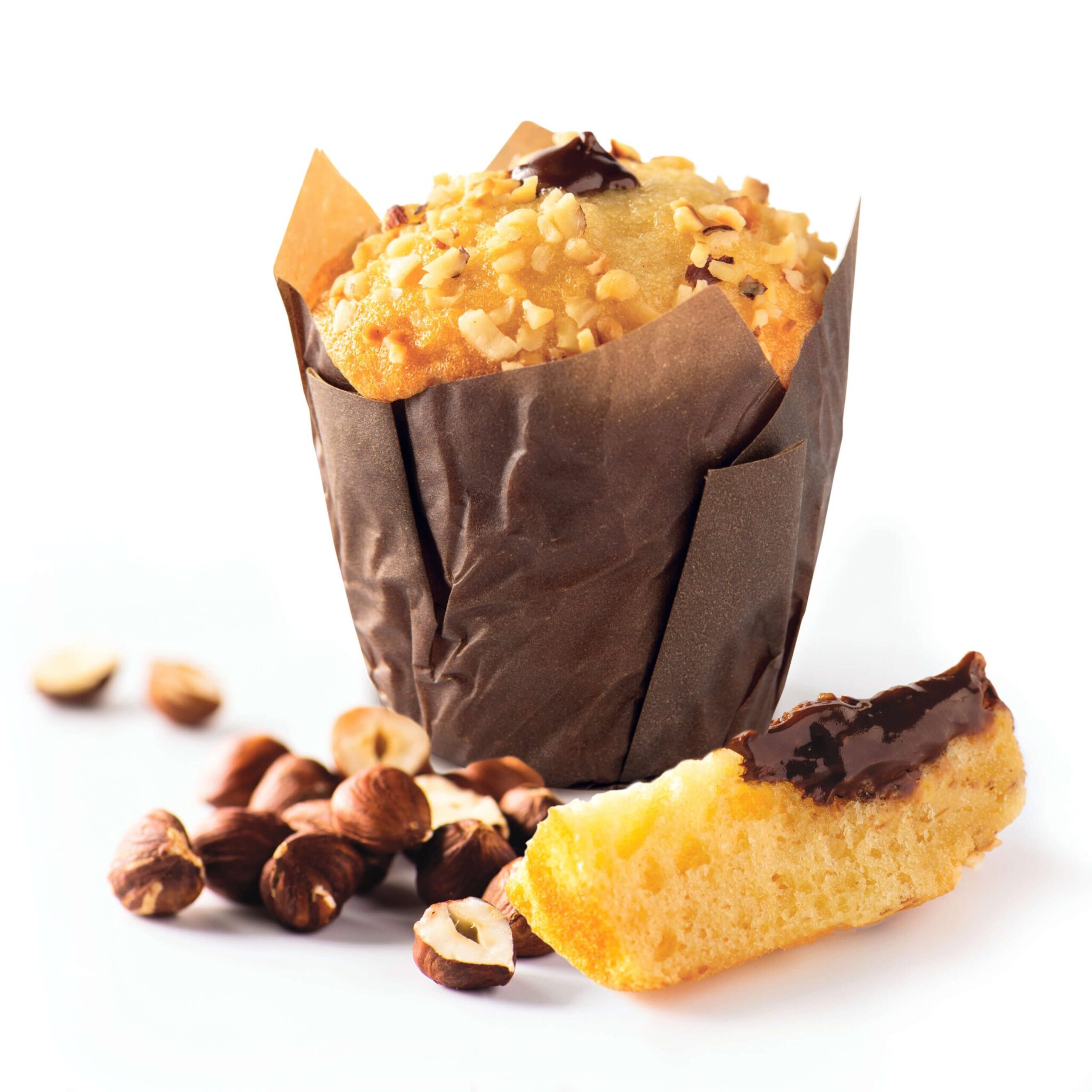 Muffin with Nutella filling