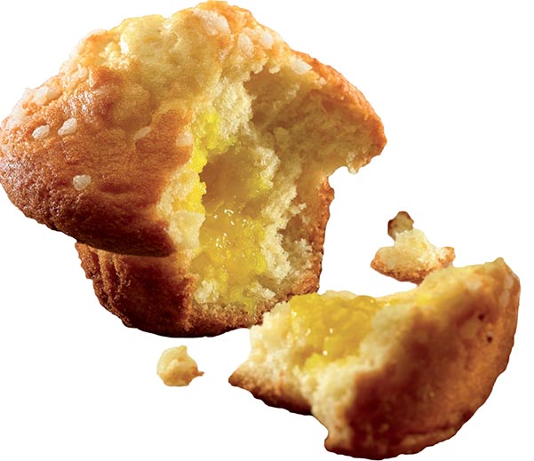 Lemon injected muffin