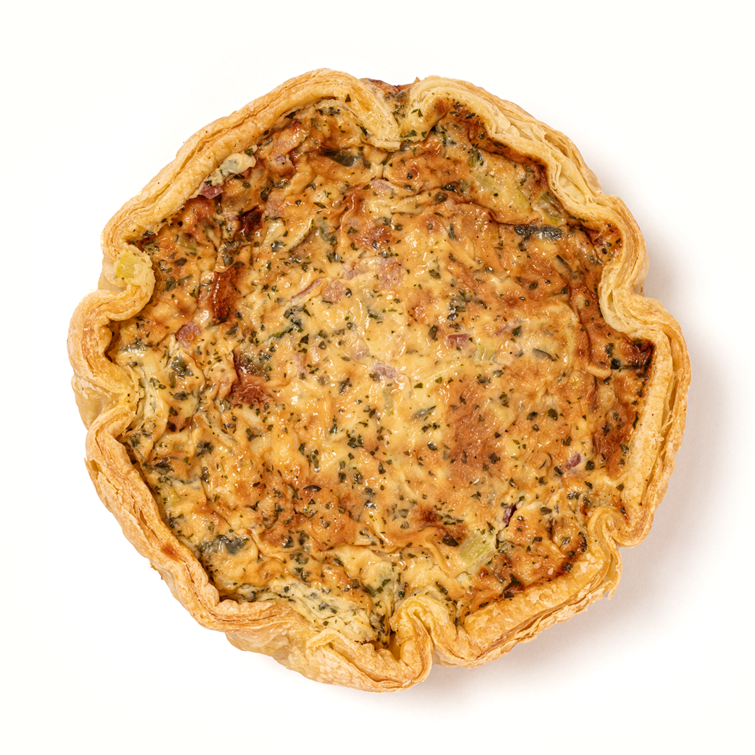 Quiche ham and leek