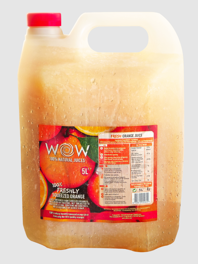 Freshly squeezed orange juice with pulp