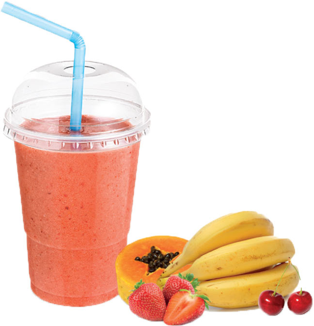 Strawberry split smoothie