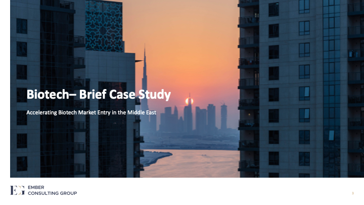 Accelerating Biotech Market Entry in the Middle East