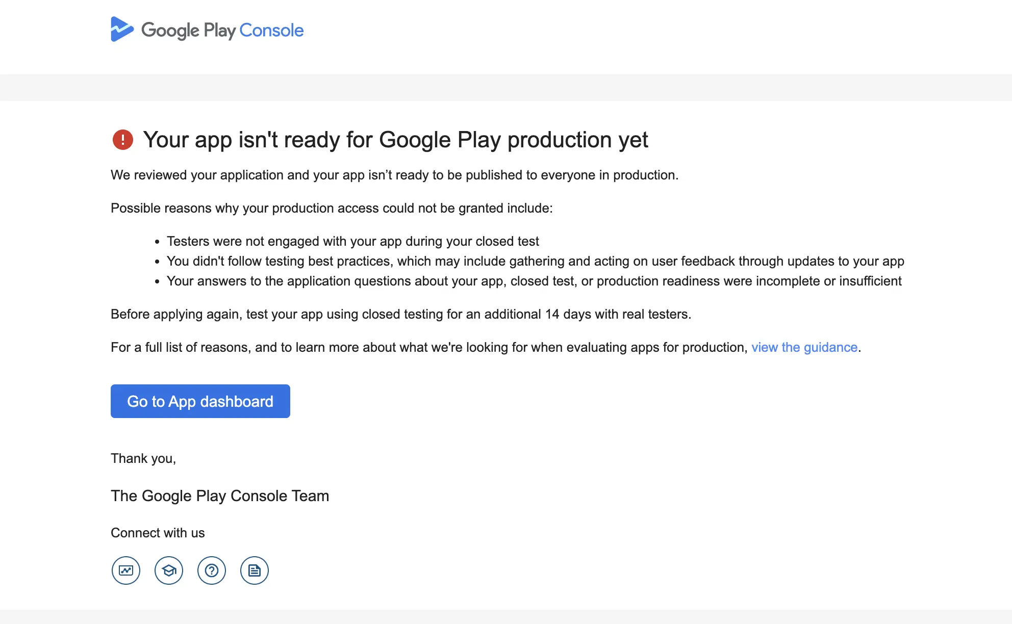 Production Access Rejected Image