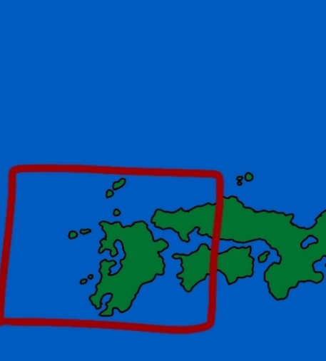 Остров Кюсю #остров #карта #Япония