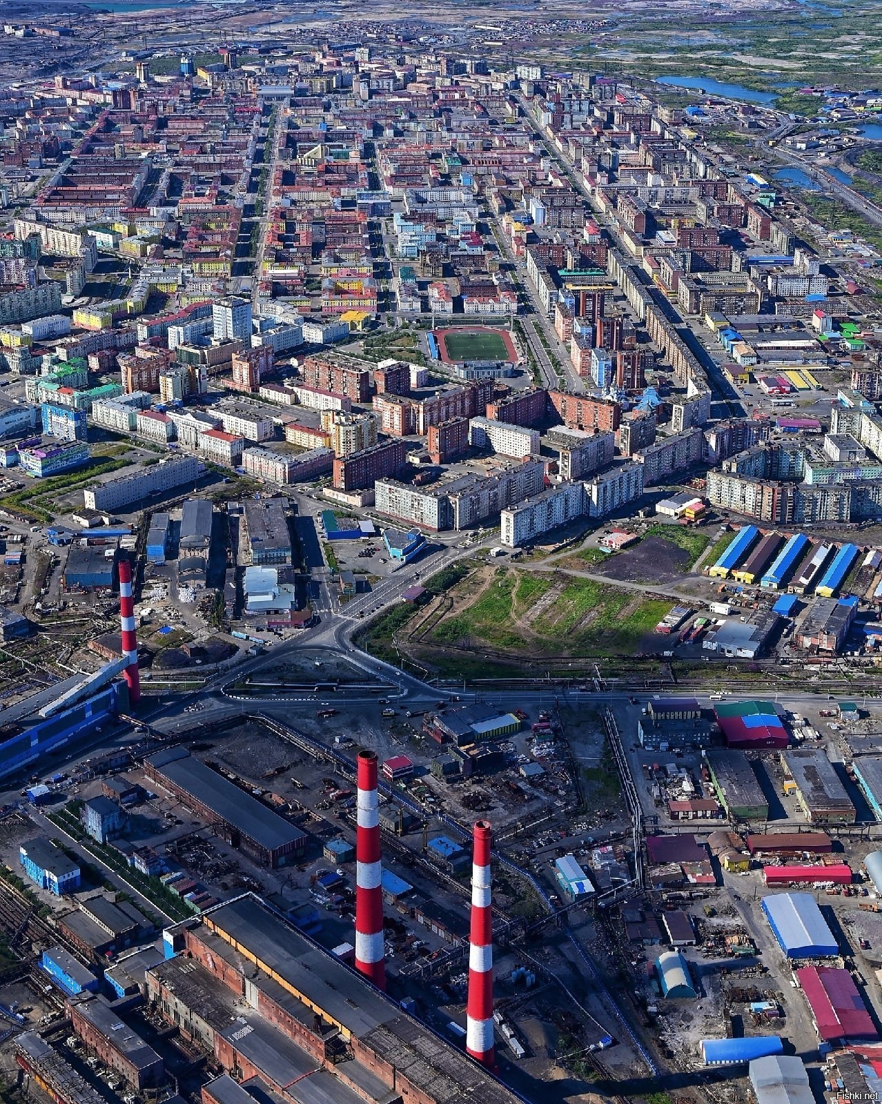 Районы города Норильска #районы #город #карта #Россия