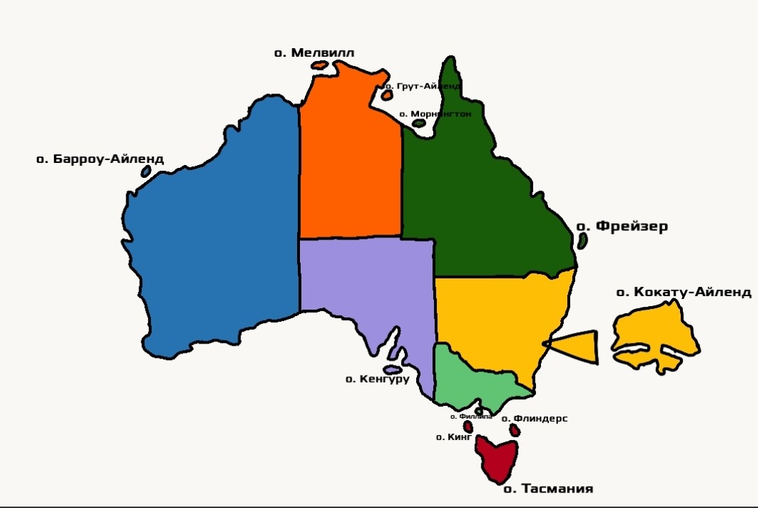 Тест по островам Австралии #остров #Австралия