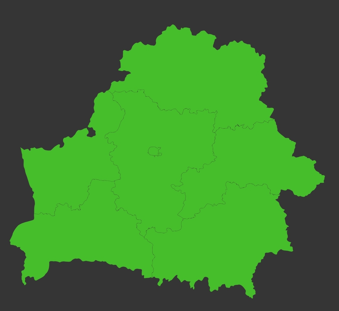 Субъекты Беларуси на карте #субъект #Беларусь #карта