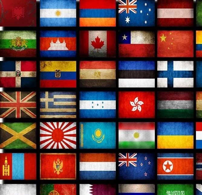 Флаги 50 стран #страна