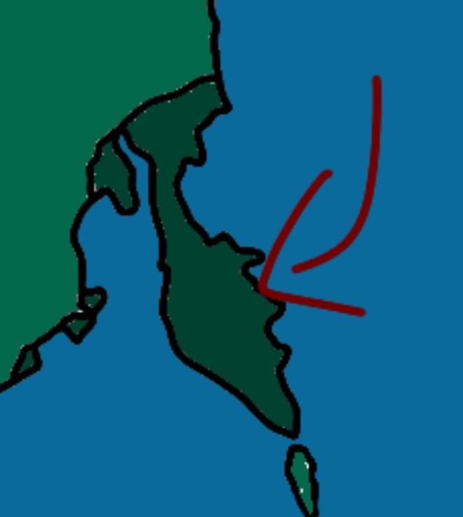 Полуострова на Охотском море #полуостров #карта #ДВФО