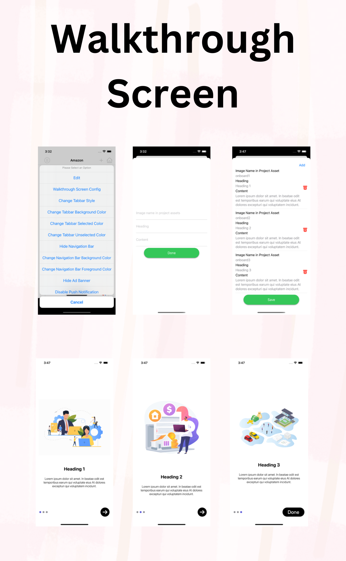 Walkthrough Screen