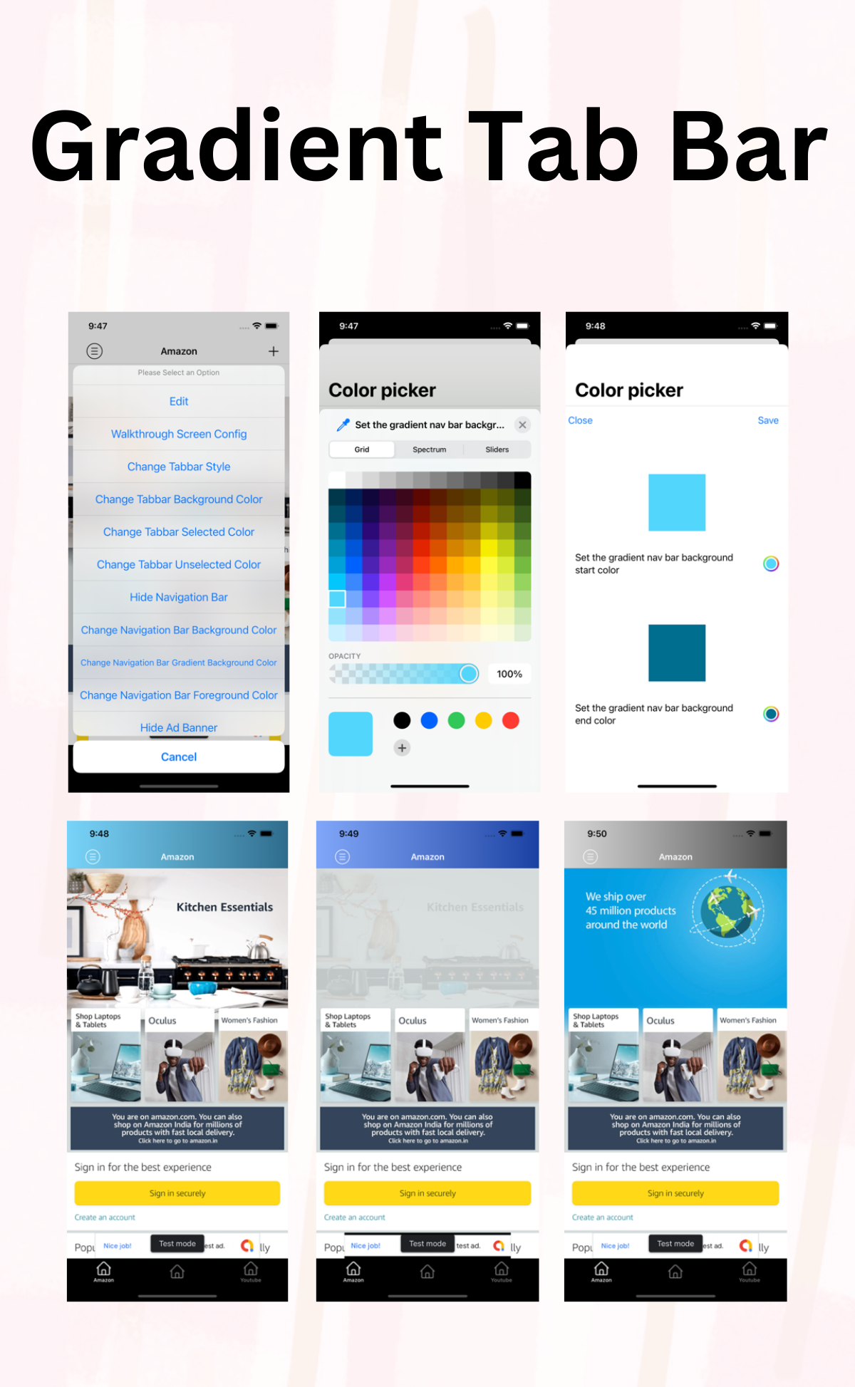 Gradient Tab Bar