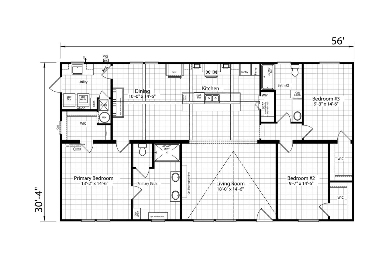 Floor plan for The Creole