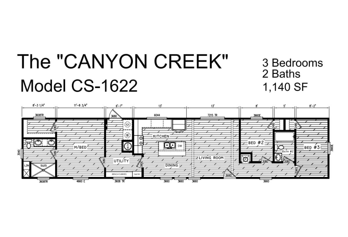 Floor plan for The Canyon Creek