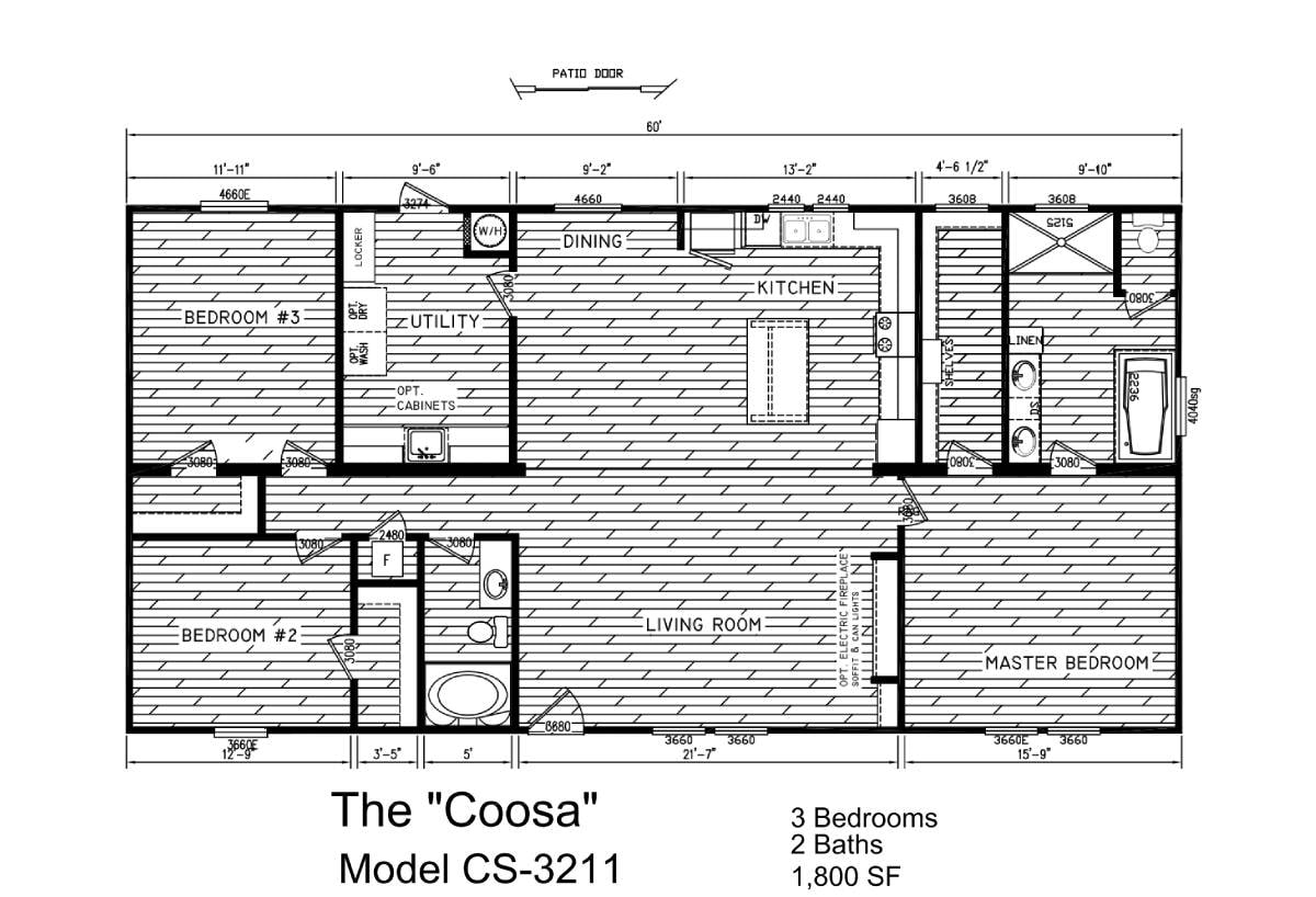 Floor plan for The Coosa