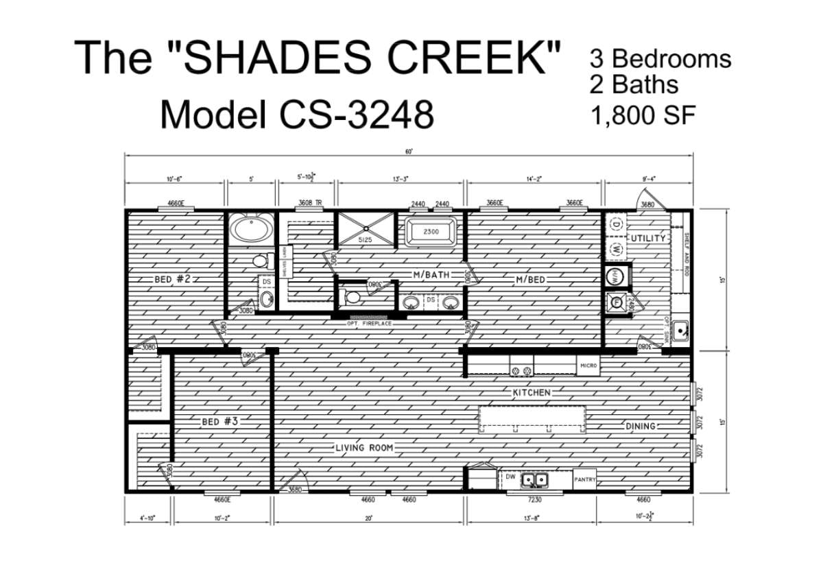 Floor plan for The Shades Creek