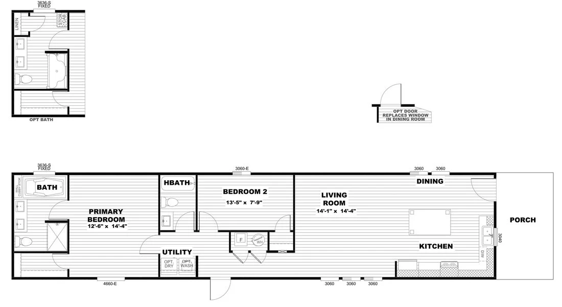 Floor plan for Retreat Living 16682A