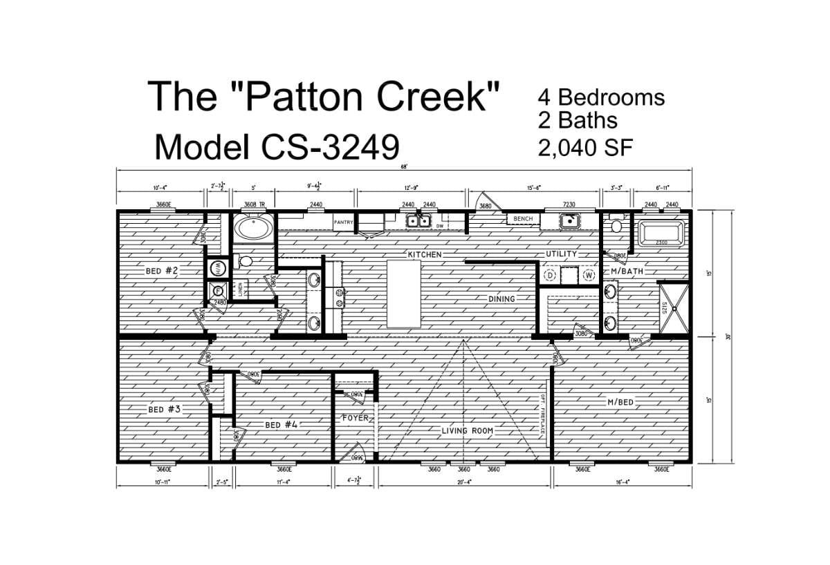 Floor plan for The Patton Creek
