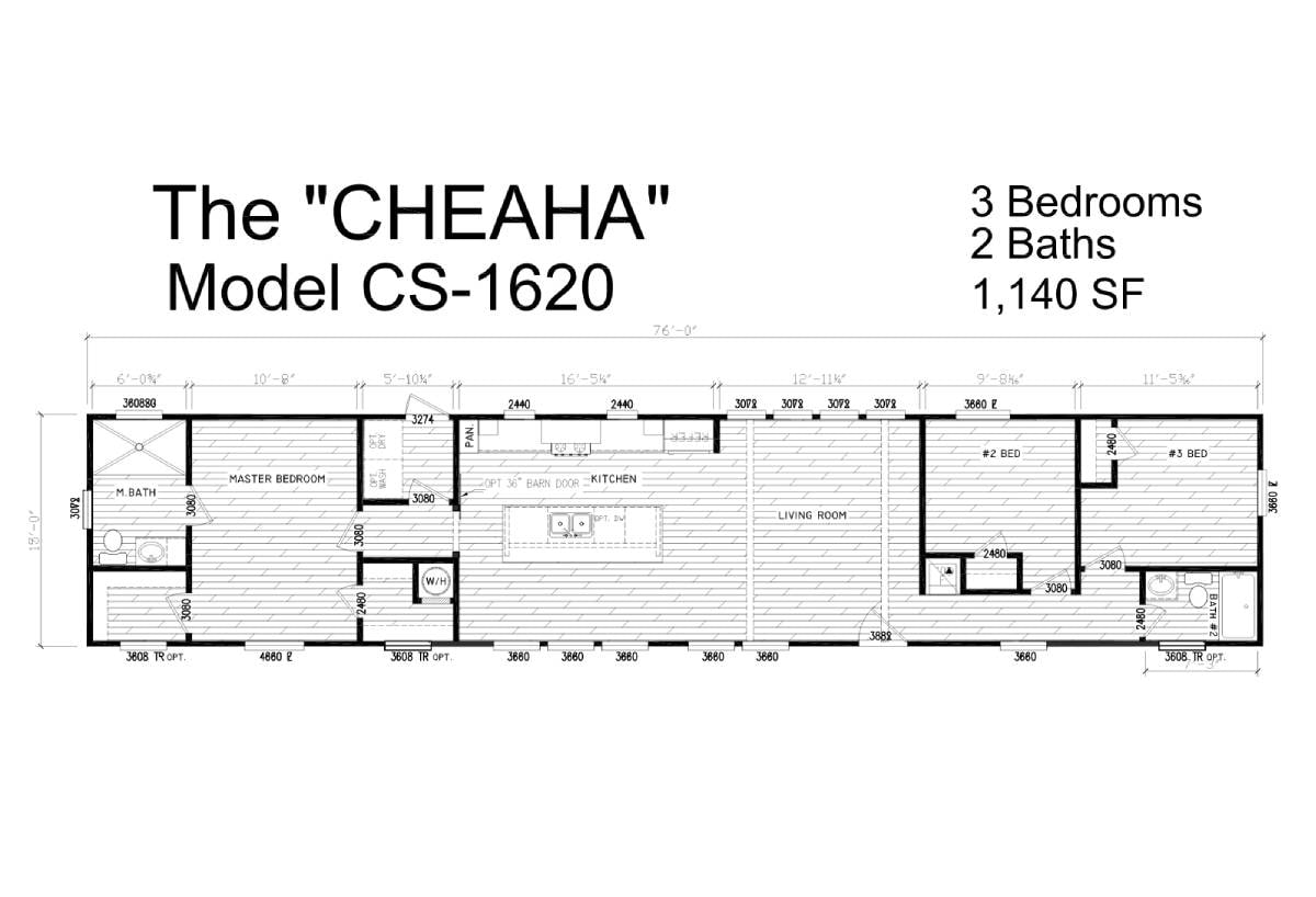 Floor plan for The Cheaha