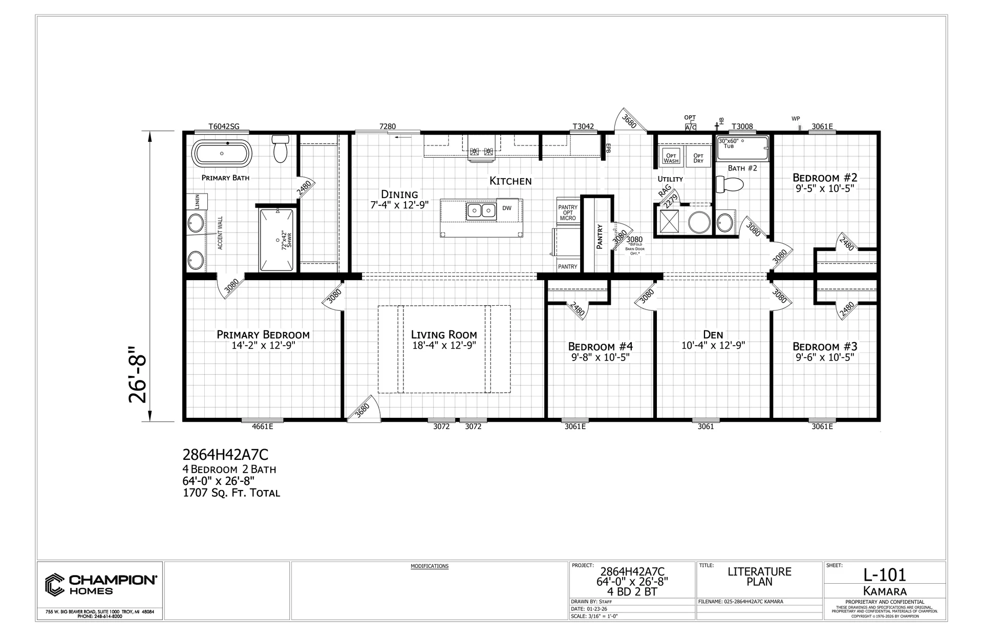 Floor plan for Kamara