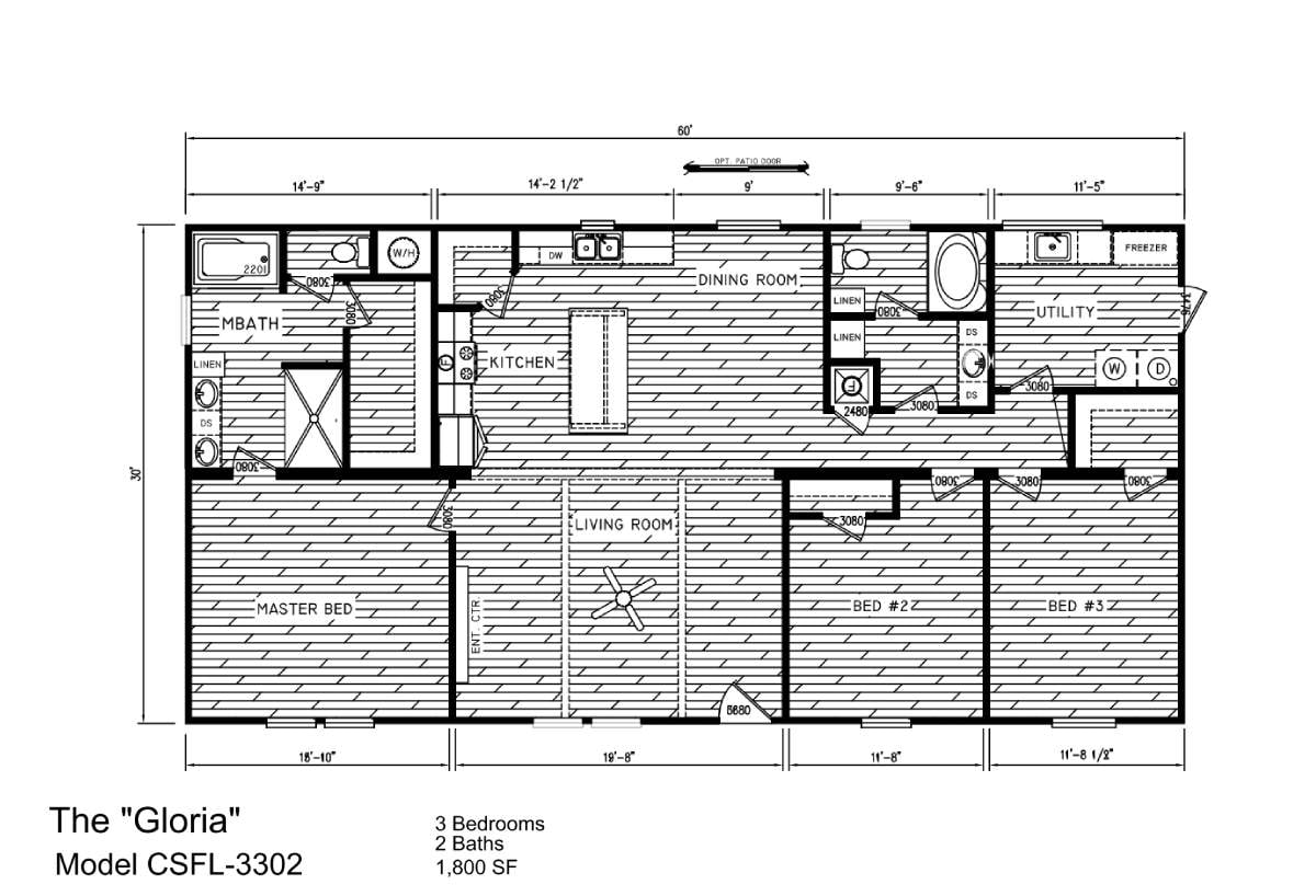 Floor plan for The Gloria